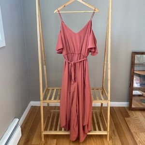 Leith Orange Flowy Romper / Jumpsuit from Nordstrom